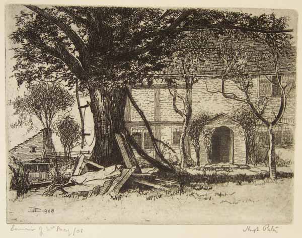 Trees in Front of a Cottage